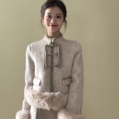 小香风套装女秋冬季小个子气质短外套半身裙子高级感小洋装两件套