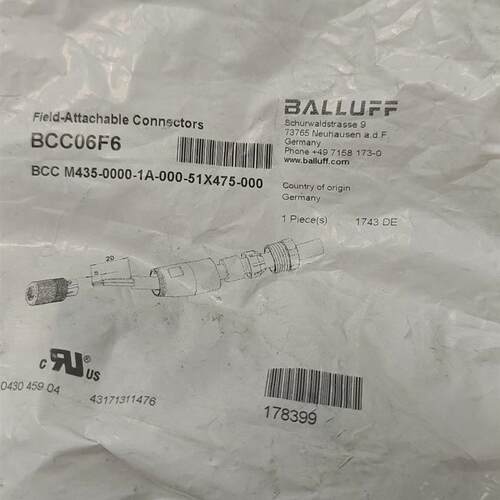 巴鲁夫BCC06F6插头数量1全新原装正品需要的拍。。