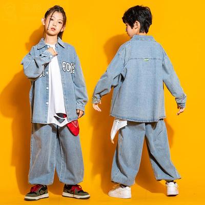 儿童街舞演出服酷帅套装