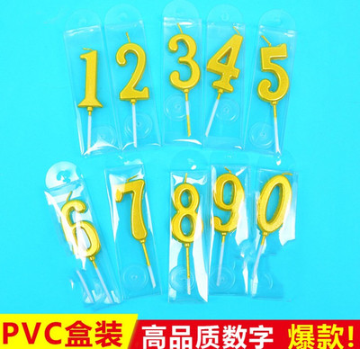 金色数字派对数字蜡烛