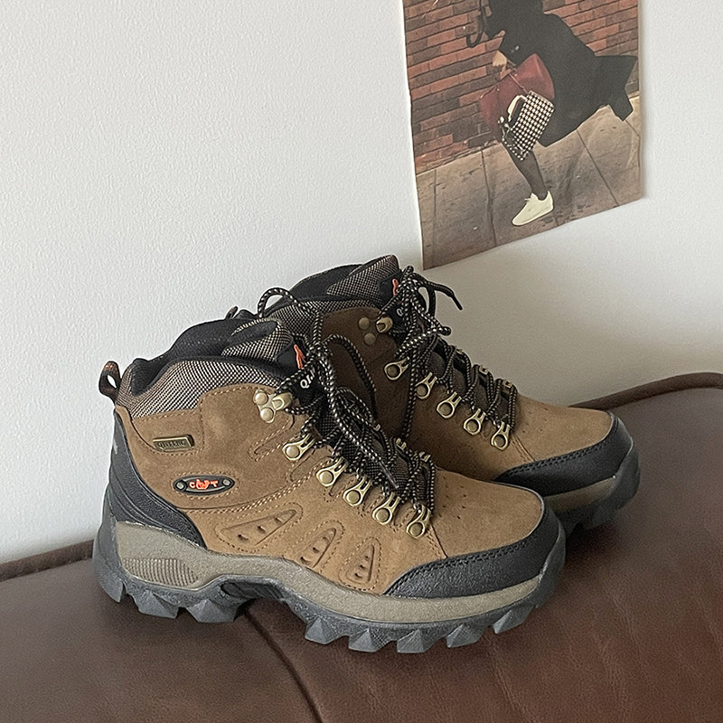 树斯先生高帮登山鞋女