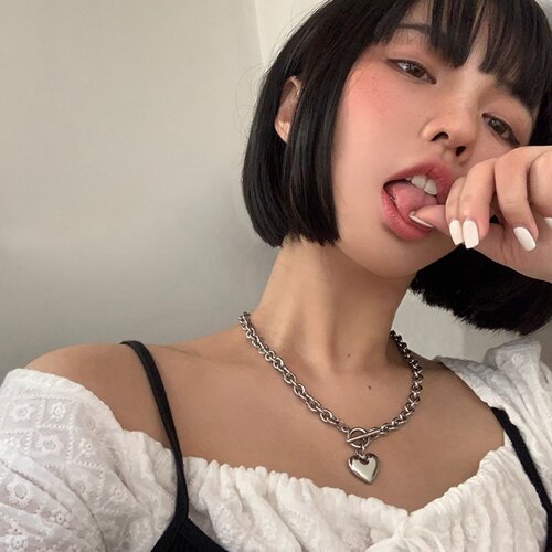 不掉色项链钛钢ins冷淡风锁骨链