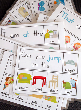 英语单词卡片高频词闪卡句子阅读卡片sight words