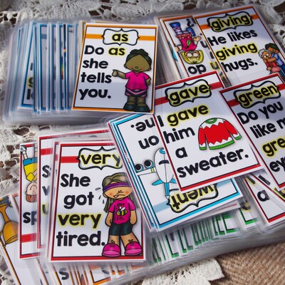 高频词闪卡句子阅读练习220张