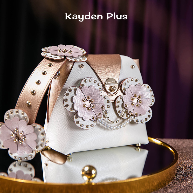 原创珍珠猫头鹰双面换脸水桶包