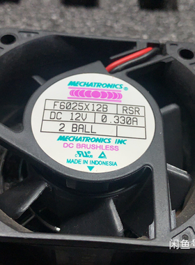MECHATRONICS 6025 F6025X12B 12V 0.330A 6CM散热风扇