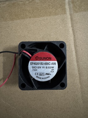 SUNON4020 12V 0.53W EF40201B2-000C-A99 4CM变频器风扇