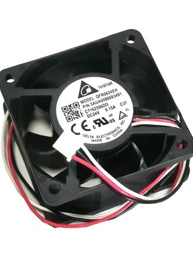 台达QFR0624EH 6025 24V 0.15A滚珠变频器防水风扇