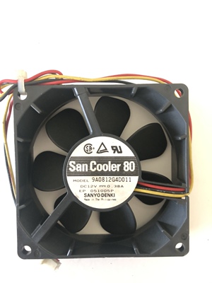 全新原装SANYO三洋 9A0812G4D01 8025 DC 12V 0.38A 8CM散热风扇