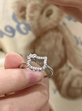 可爱猫猫戒指少女卡通软妹指环