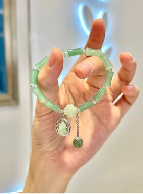 中式如意葫芦竹节手链