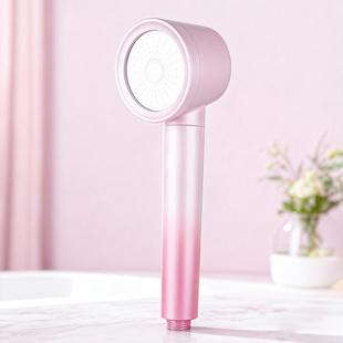 渐变粉色旅行花洒净水过滤按摩喷头韩国强增压浴霸沐浴冲凉莲蓬头