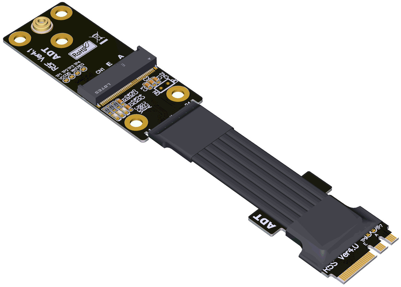 2 wifi a.e key 无线网卡转接延长线  pcie4.0 3.0 adt工厂直销
