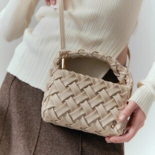 泰国SugarMonday编织包Mini Paris时尚百搭迷你女手提单肩斜跨包