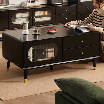 实木茶几电视柜组合2025新款