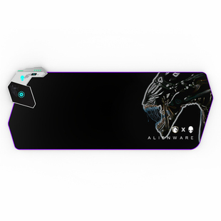 外星人65W无线充电鼠标垫RGB发光电竞游戏快充电脑笔记本键盘垫