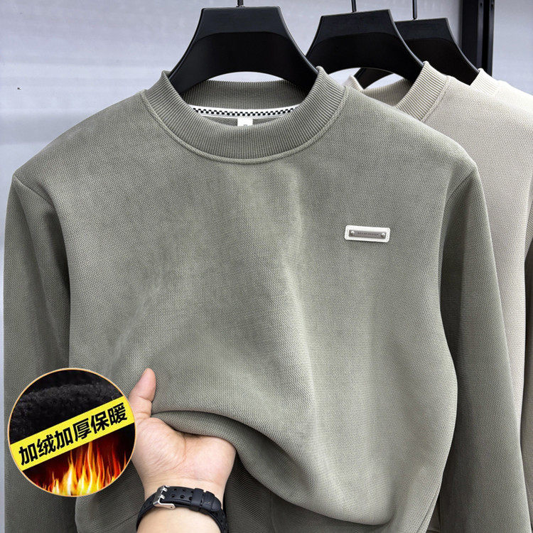 圆领青春活力风冬季套头青年针织衫/毛衣