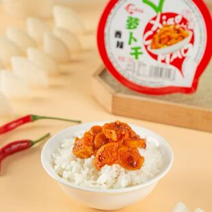 238克天域小馋猫碗装麻辣萝卜干嘎嘣脆川味香辣开胃即食咸菜腌菜