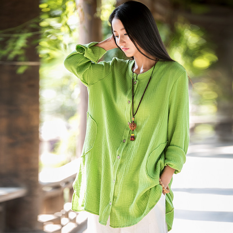 陈家沟太极服棉麻女时尚中式上衣中年练功亚麻太极拳服装春秋|ruв категории движение/йога/фитнес/фанаты товаров, Тхэквондо/ушу/кикбоксинг, тайджи, Тай Чи одежды - от Buy2taobao.com для оказания профессиональной услуги покупки агента Taobao