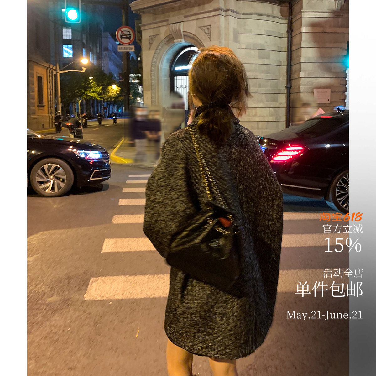 春天的显瘦感都是西装给的～双版本 圈圈羊毛金扣版/中长夹棉大衣