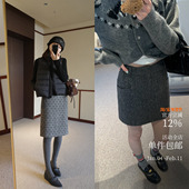 双版 本 彩点短版 搭配刚需羊毛小短裙 波点半裙 百搭显瘦质感挂