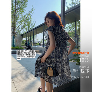 私服分享 爱的迫降 盛夏专属重工小飞袖 小嗲精法式娃娃裙/小上衣