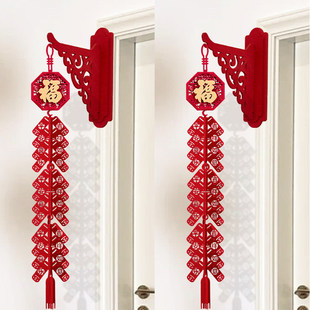 新年装饰挂件卧室门福字挂饰马年灯笼过年春节卧室房门氛围布置