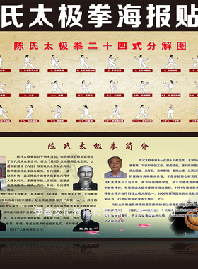 二十四式太极拳八段锦挂图