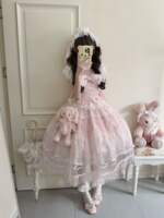 300-pound large Lolita Lolita sweet style doll cute style jsk princess dress bow dress thumbnail 3