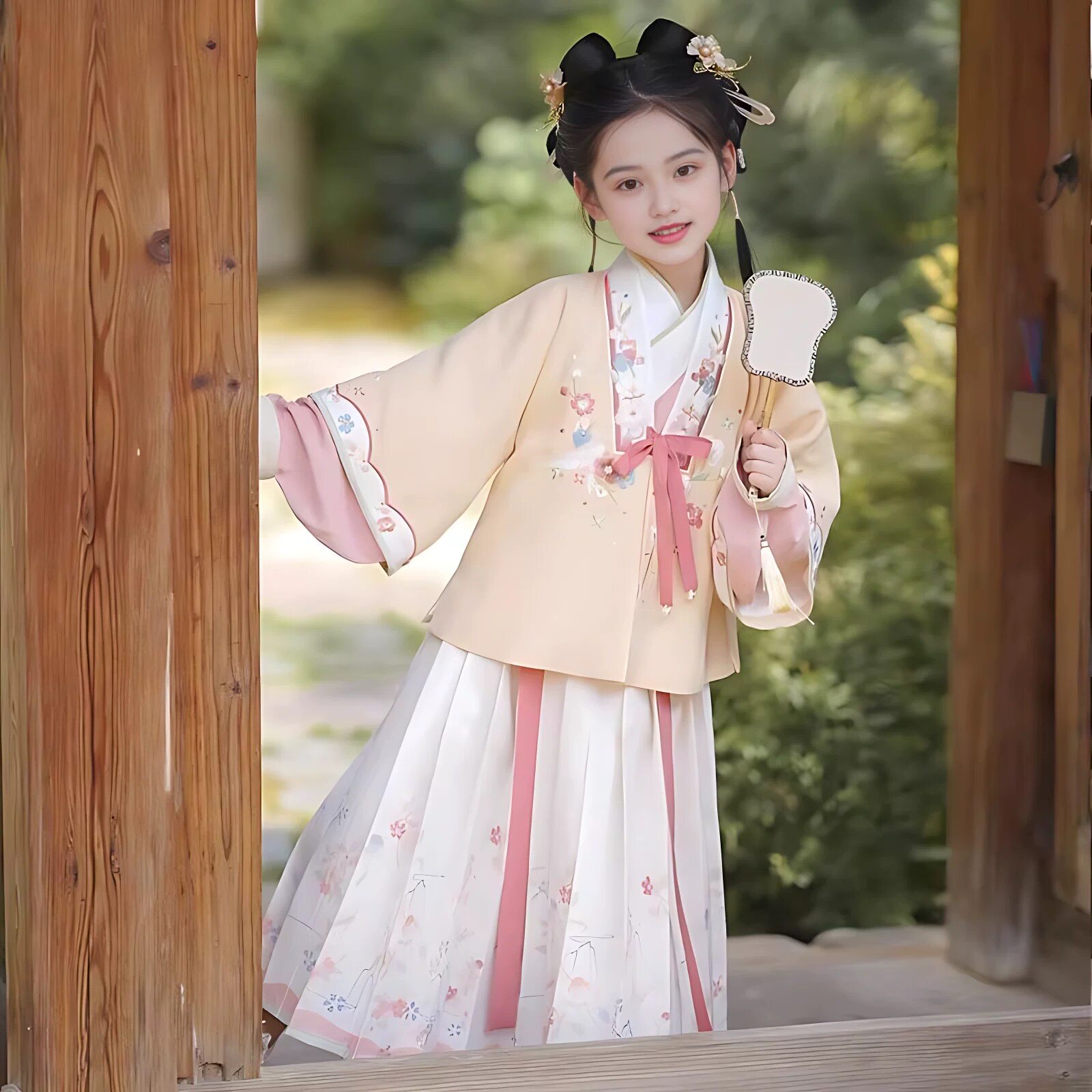 女童汉服2025春季新款超仙明制马面裙套装小女孩古风洋气刺绣唐装,童装/婴儿装/亲子装,汉服,淘宝优惠券,粉丝福利购,淘宝优惠卷