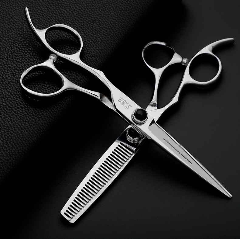 凌刃左手剪刀美发剪套装打薄柳叶剪鱼骨剪翘剪左撇子专业美发刀剪