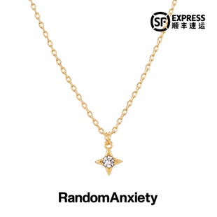随机焦虑RA「CROSS STAR」四芒星吊坠项链  欧美街头潮流首饰