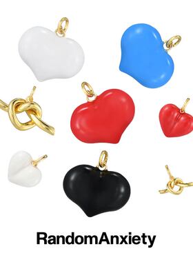 随机焦虑RA心形扭结吊坠