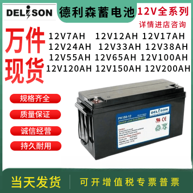 DELISON德利森蓄电池 PK/12V24AH38AH40AH65AH100AH120AH UPS/EPS