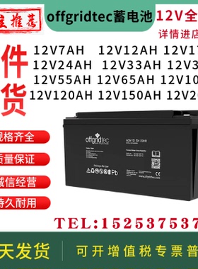 offgridtec蓄电池12V17AH24AH40AH50AH100AH120AH/UPS/EPS/直流屏