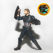 复仇者联盟3无限战争 6寸美国队长 美队双盾牌 SHF 非HT hottoys