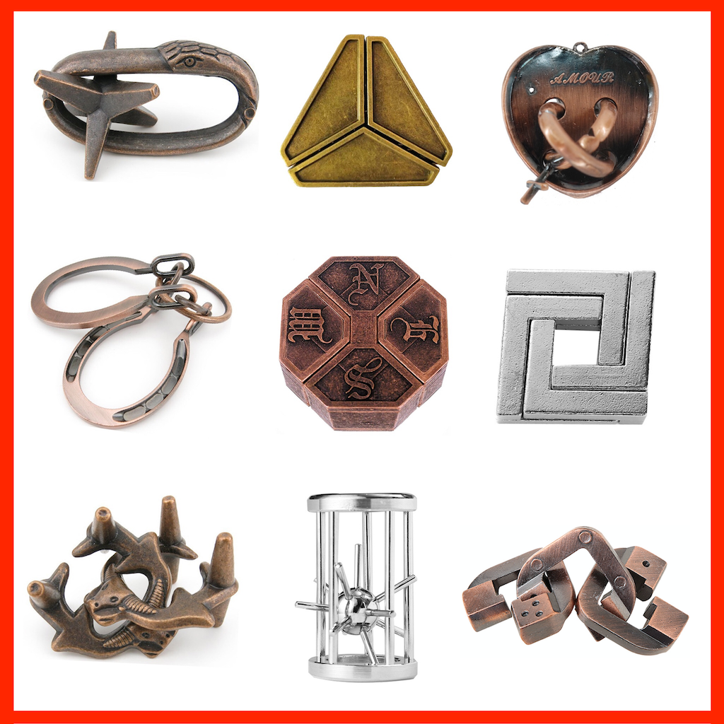 puzzle10级合金孔明锁鲁班锁玩具