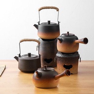 家用复古陶瓷酒精炉碳炉双用烧水炉茶器明火烧水壶电陶炉煮茶专用