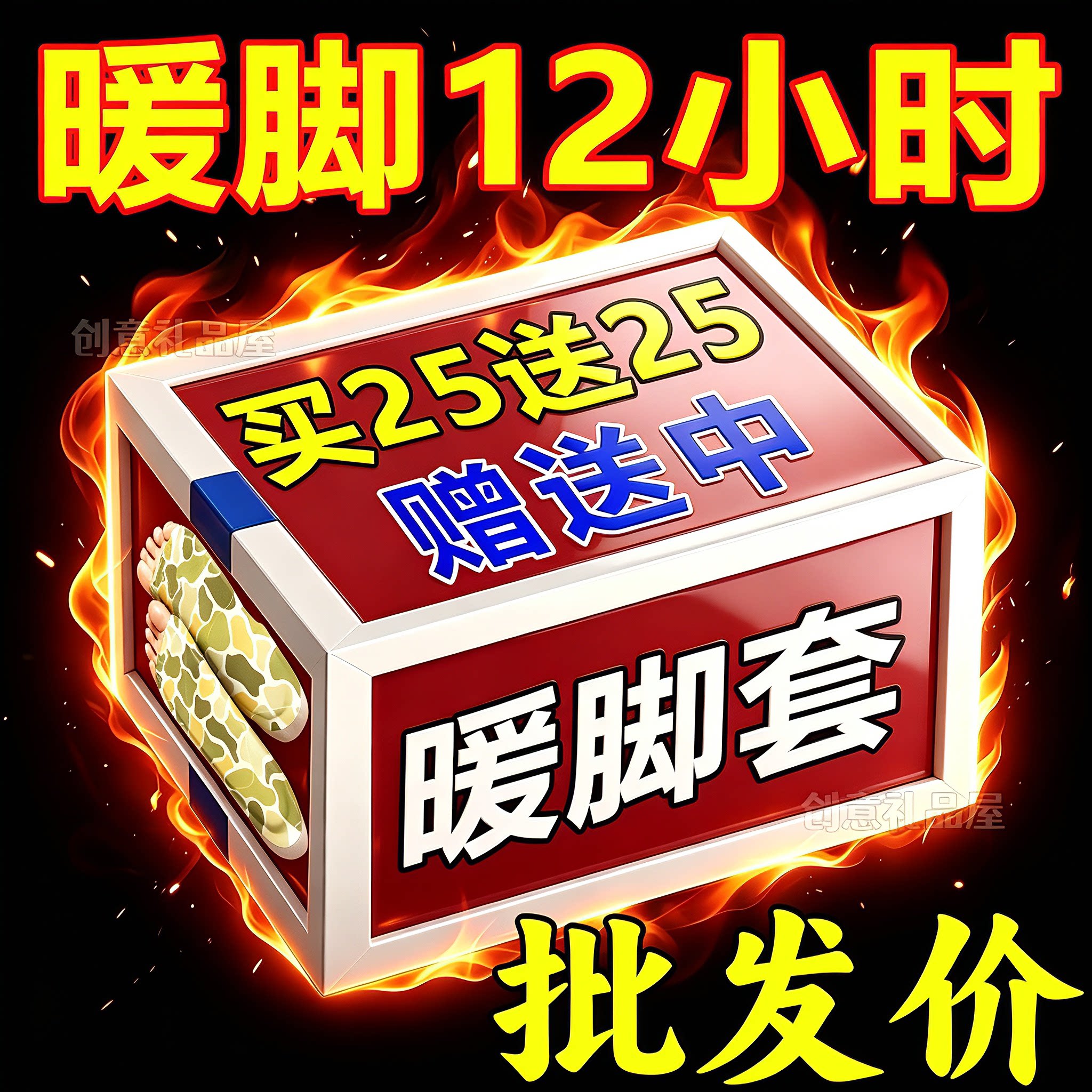 穿戴式发热脚套冬季热敷暖脚图片