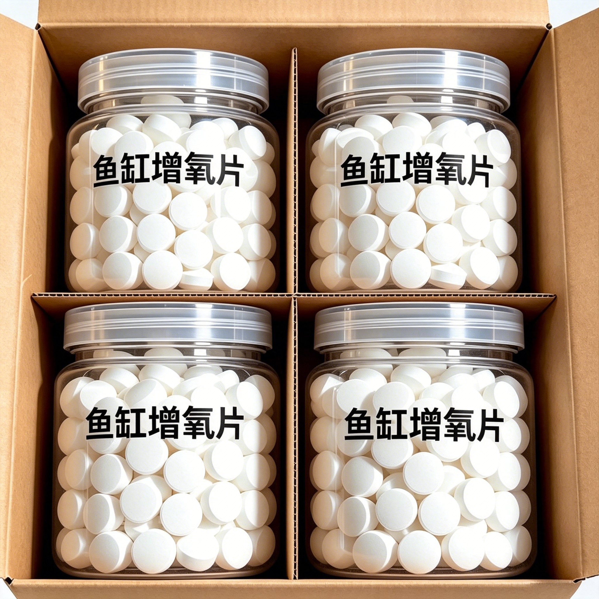 鱼缸无电制氧氧气片增氧颗粒养鱼鱼用无动力加充氧气泡石打氧神器