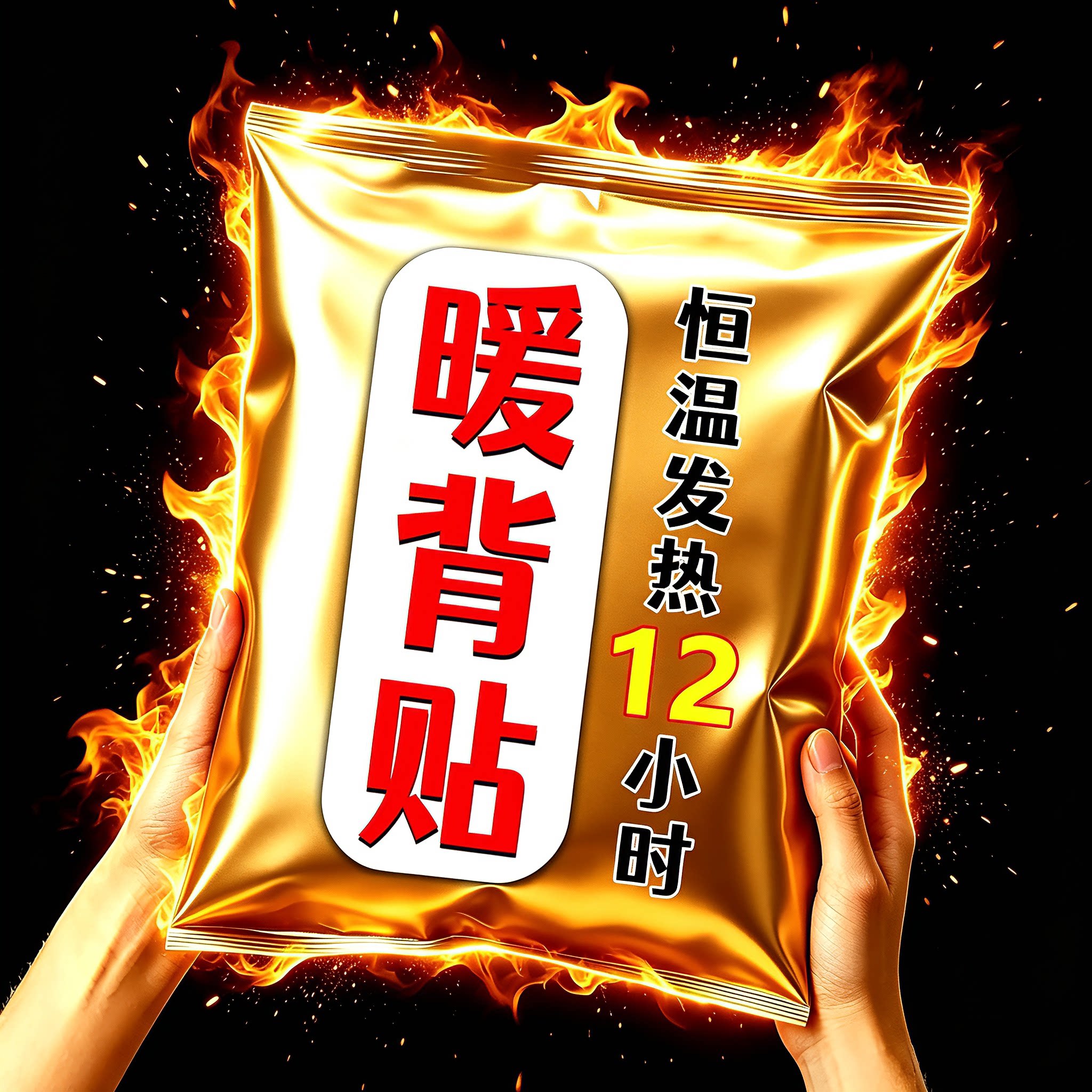 户外大号自发热持久暖背保暖贴