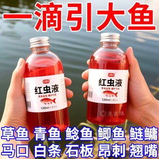 红虫液钓鱼小药开口诱鱼剂野钓黑坑鲫鱼鲤鱼通杀添加剂大腥高浓缩