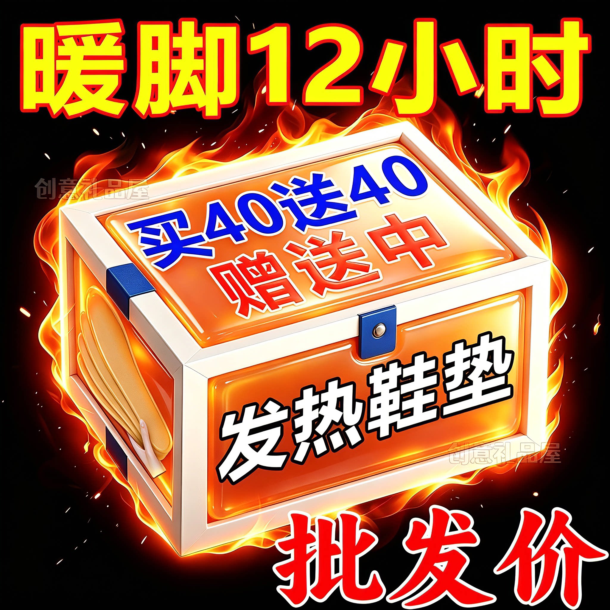 老北京艾草自发热暖足鞋垫免充电