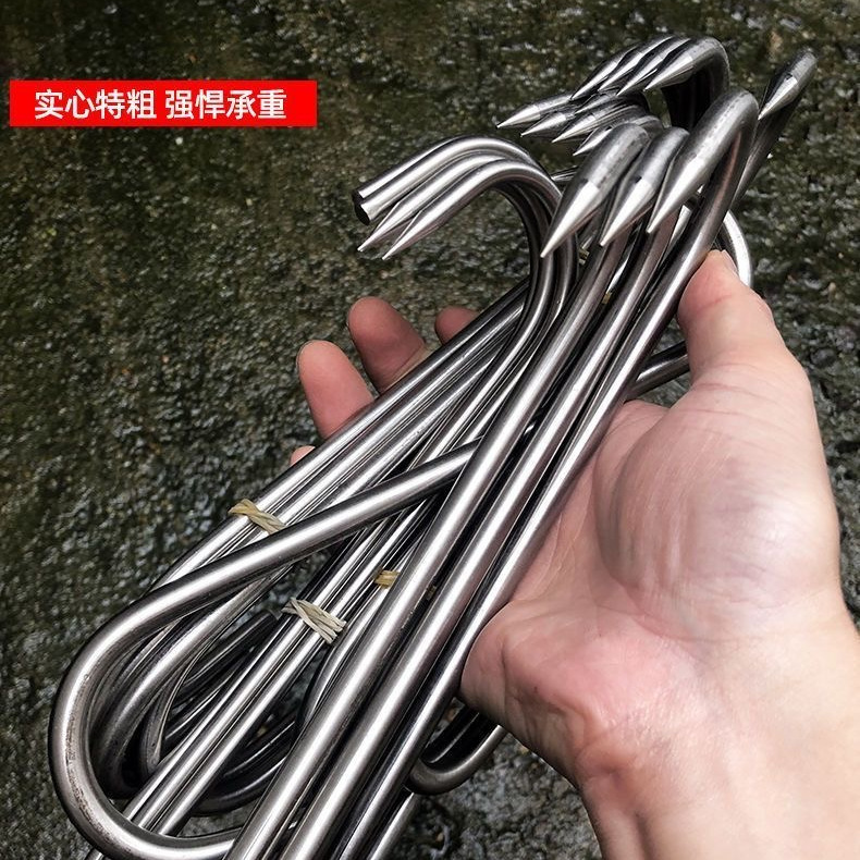 304不锈钢腊肉香肠挂钩加粗S钩