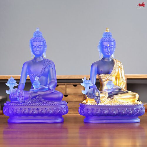 琉璃药师佛如来底座佛堂摆件