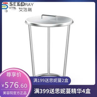 304不锈钢垃圾桶架 污物衣物回收箱垃圾车架净化车间单双垃圾桶架