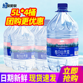 长白山天泉饮用天然矿泉水5L 包邮 4桶整箱偏硅酸大桶装 泡茶水