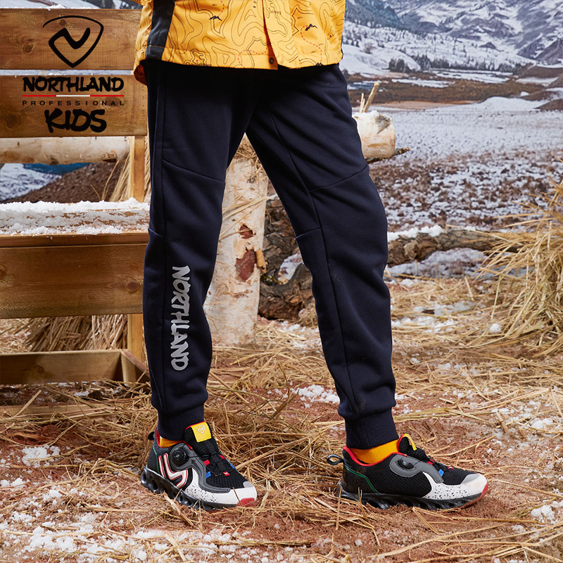 诺诗兰冬季新款大童保暖运动裤
