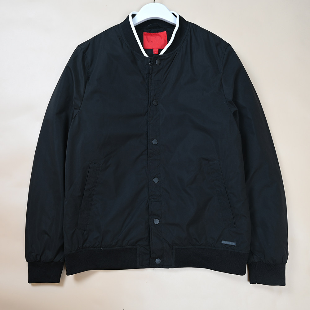 冬季新款男士立领夹棉棒球服外套
