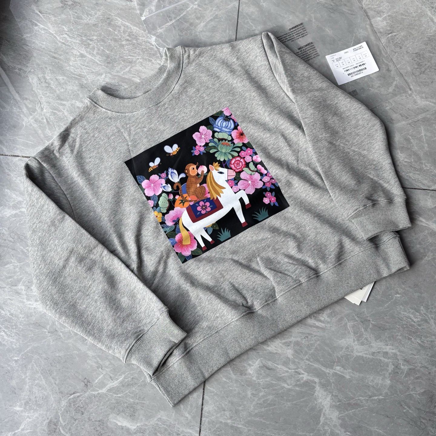 春秋新款女士毛圈布卡通图案长袖宽松圆领套头卫衣,女装/女士精品,卫衣/绒衫,淘宝优惠券,粉丝福利购,淘宝优惠卷